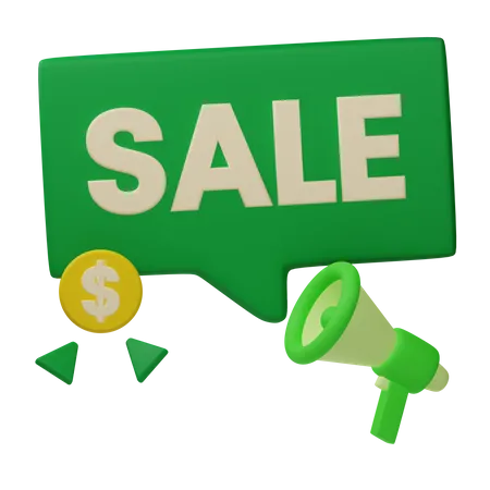Anúncio de venda  3D Icon
