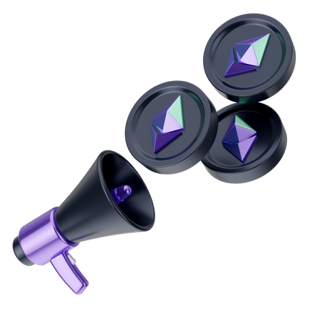 Anúncio etéreo  3D Icon