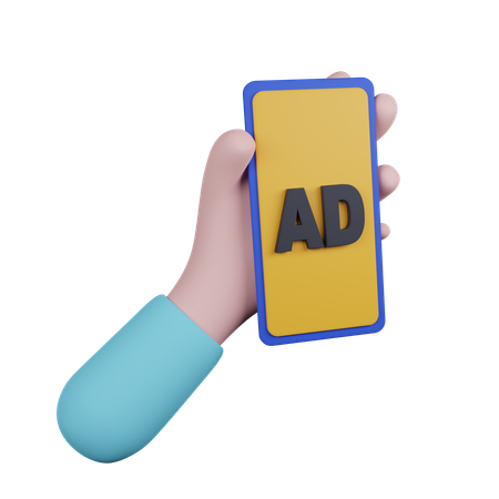 Anuncio móvil  3D Icon