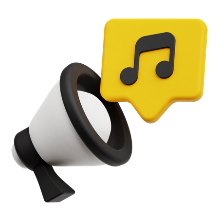 Anuncio musical  3D Icon