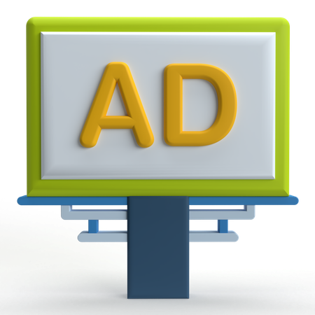 Outdoor de anúncio  3D Icon