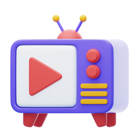 Anúncio de TV  3D Icon