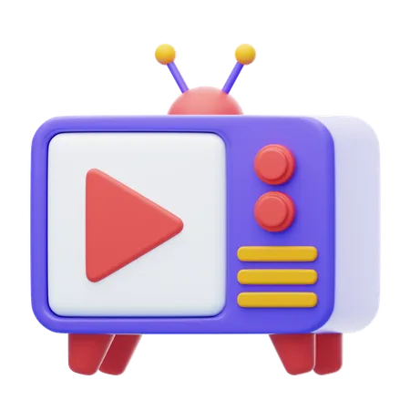 Anúncio de TV  3D Icon