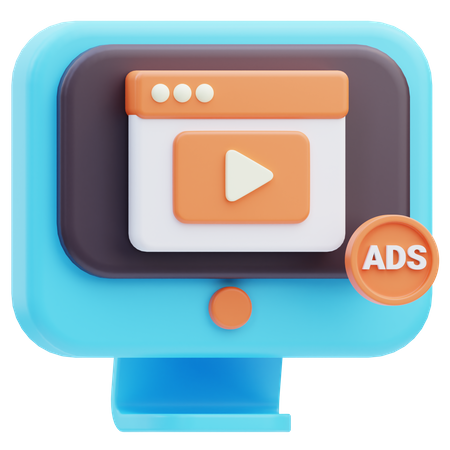 Campaña de anuncios  3D Icon