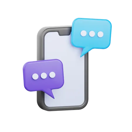Anuncios de chat  3D Icon