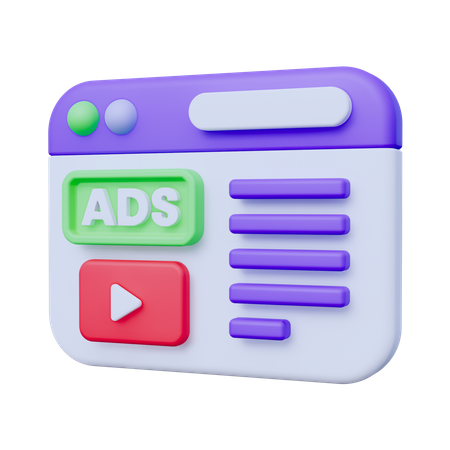Anuncios de marketing  3D Icon