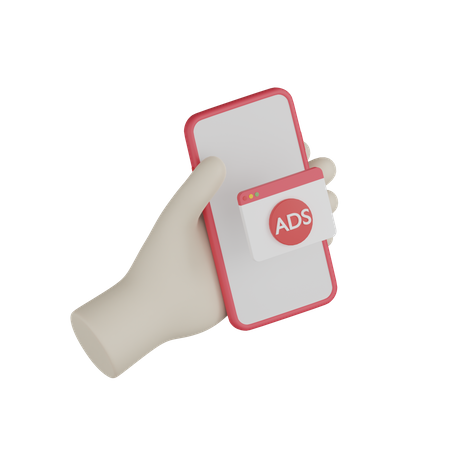 Anuncios de teléfonos inteligentes  3D Icon