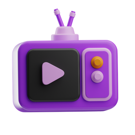 Anúncios de TV  3D Icon