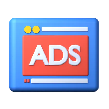 Anuncios de vídeo  3D Icon