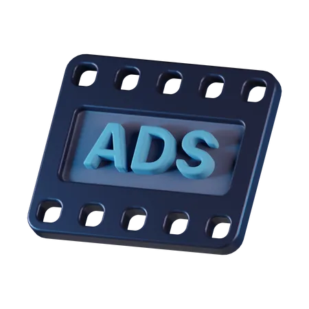 Anuncios de vídeo  3D Icon