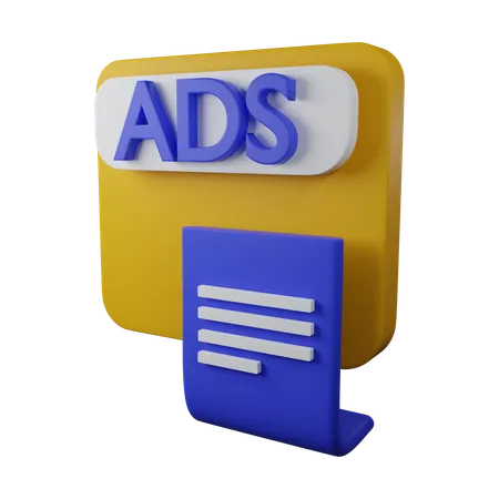 Anúncios comerciais  3D Icon