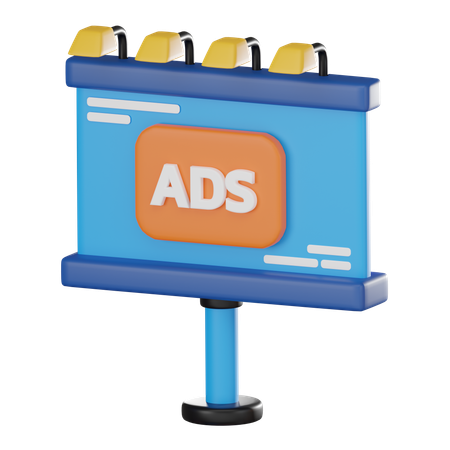 Anuncios publicitarios  3D Icon