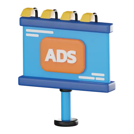 Anuncios publicitarios  3D Icon