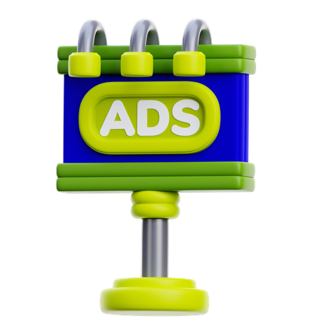 Anuncios publicitarios  3D Icon