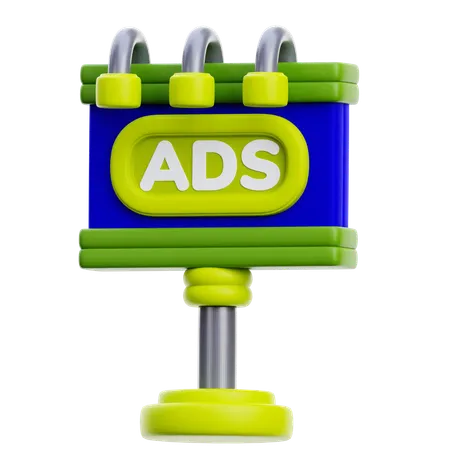 Anuncios publicitarios  3D Icon