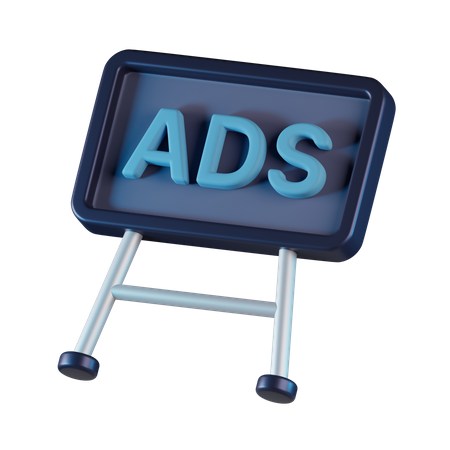Letrero de anuncios  3D Icon