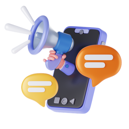 Anuncios móviles  3D Icon