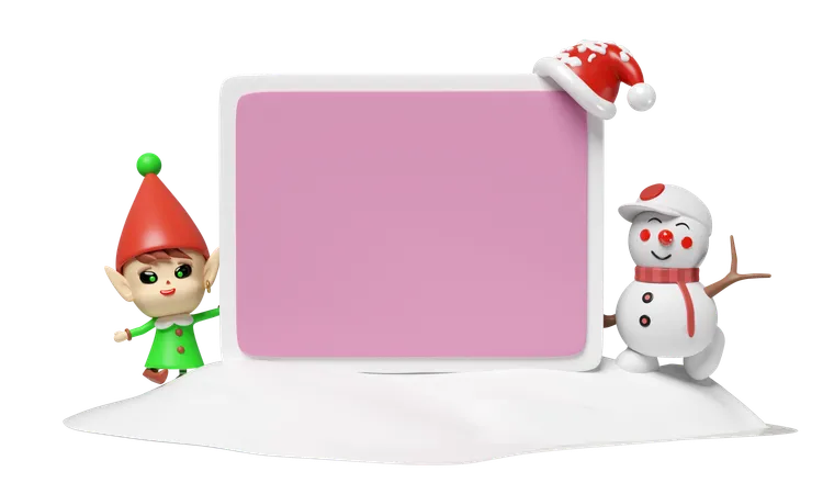 Anuncios de navidad  3D Icon