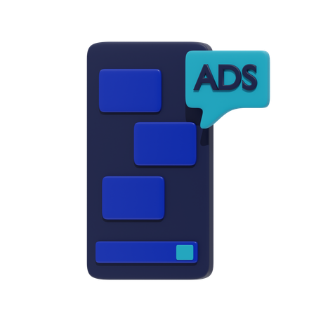 Anúncios para celular  3D Icon