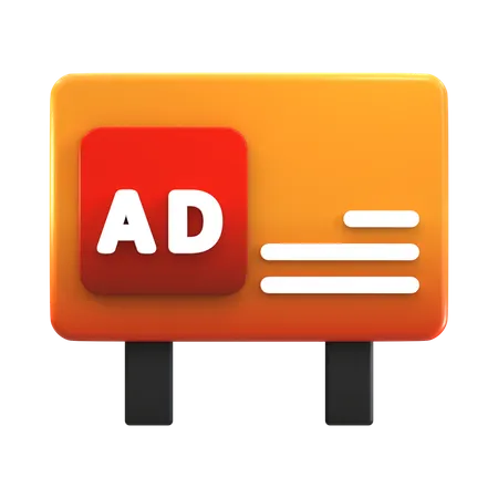 Estos anuncios  3D Icon
