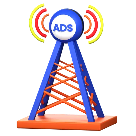 Transmissão de anúncios  3D Icon
