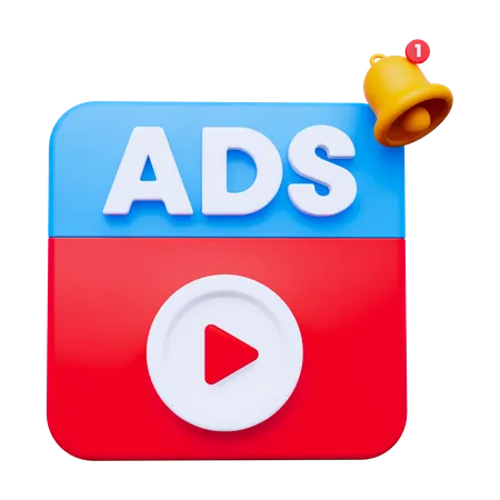 Vídeo de anúncios  3D Icon