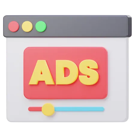 Vídeo de anúncios  3D Icon