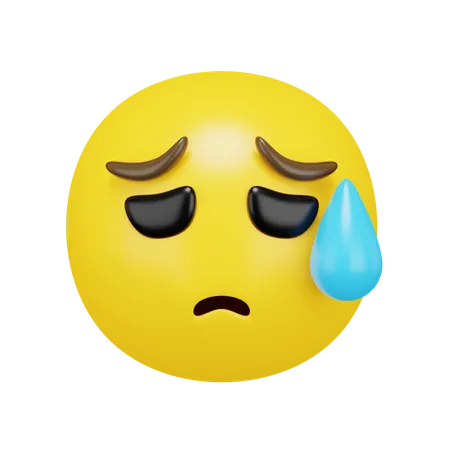 Anxious Face  3D Emoji