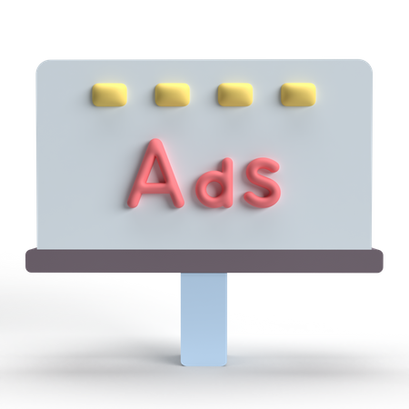 Werbung  3D Icon