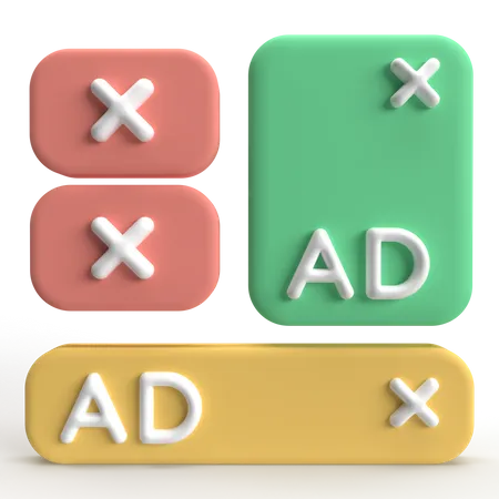 Werbung  3D Icon