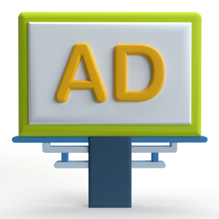 Werbeplakat  3D Icon