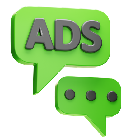 Anzeigen-Chat  3D Icon