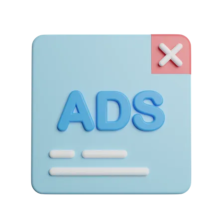 Anzeigen löschen  3D Icon