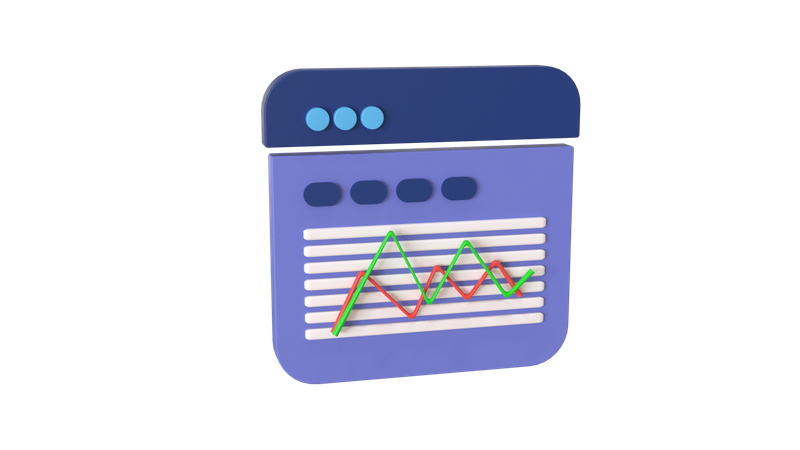 Anzeigenanalysezeilen  3D Icon