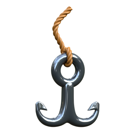 Anzol de pesca  3D Icon