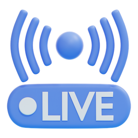 Ao vivo  3D Icon