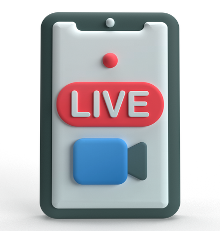 Ao vivo  3D Icon
