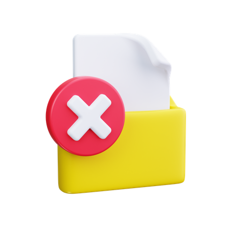 Excluir e-mail  3D Icon