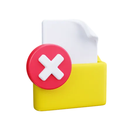 Excluir e-mail  3D Icon