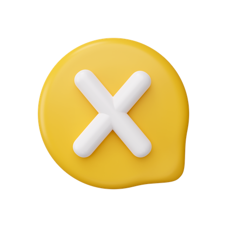 Apagar mensagem  3D Icon