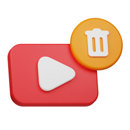 Excluir vídeo  3D Icon