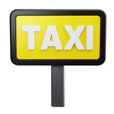 Aparcamiento de taxis  3D Icon