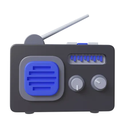 Aparelho de rádio  3D Icon