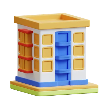 Apartamentos  3D Icon