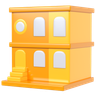 3d residential building emoji
