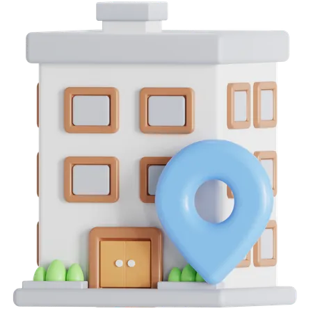 Apartment Housing Address 3D Icon