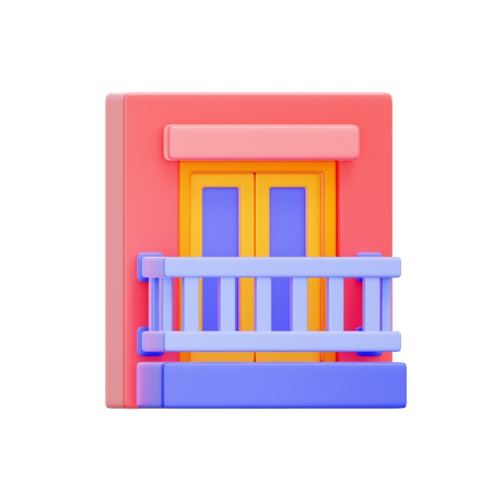 Apartment Balcony  3D Icon