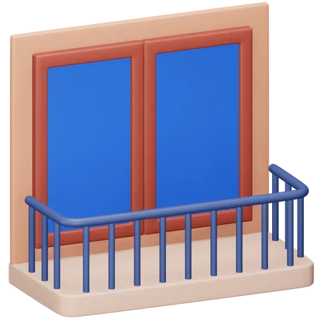 Apartment Balcony  3D Icon