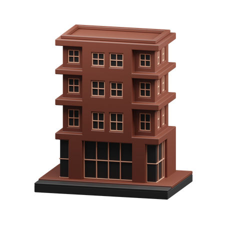 Apartment building  3D Icon