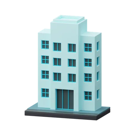 Apartment building  3D Icon